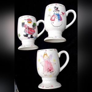 Set of 3 Christmas Mugs